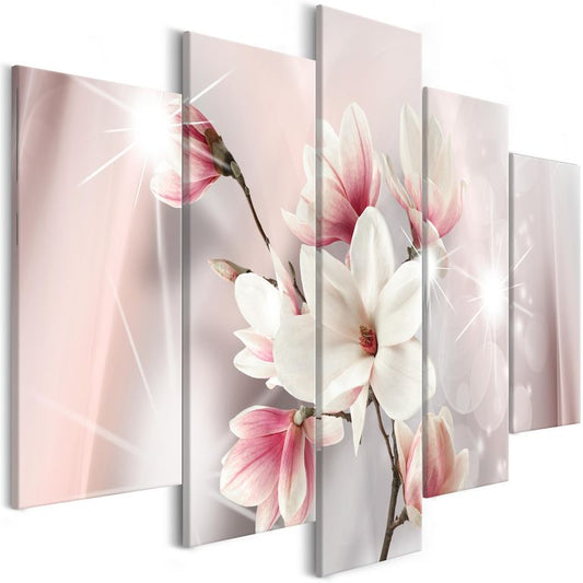 Wandbild - Dazzling Magnolias (5 Parts) Wide