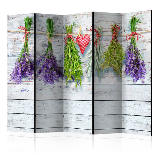 5-teiliges Paravent - Spring Inspirations II [Room Dividers] 225x172 cm