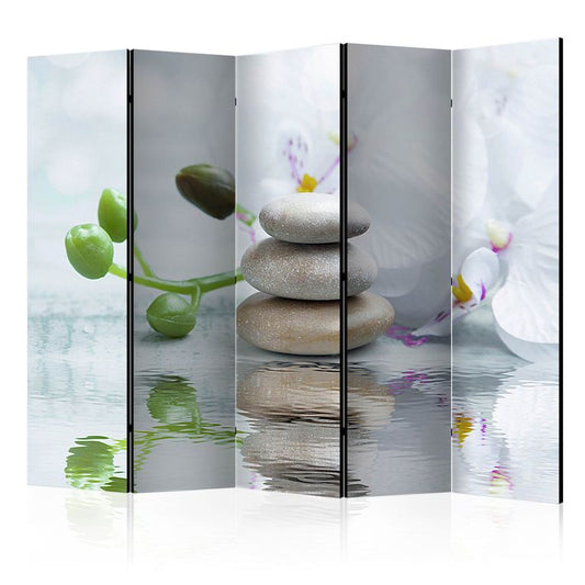 5-teiliges Paravent - Water Reflection II [Room Dividers] 225x172 cm