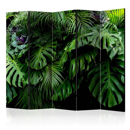 5-teiliges Paravent - Rainforest II [Room Dividers] 225x172 cm