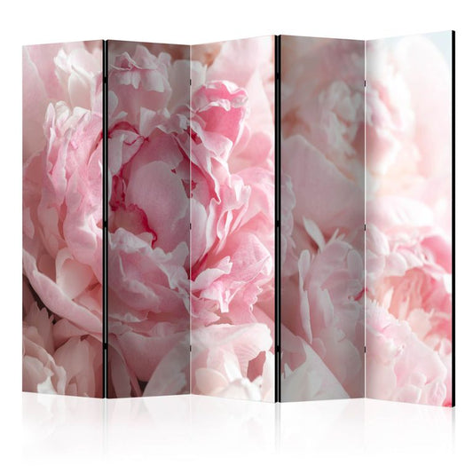 5-teiliges Paravent - Sweet Peonies II [Room Dividers] 225x172 cm