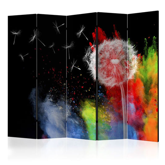 5-teiliges Paravent - Colourful Element II [Room Dividers] 225x172 cm