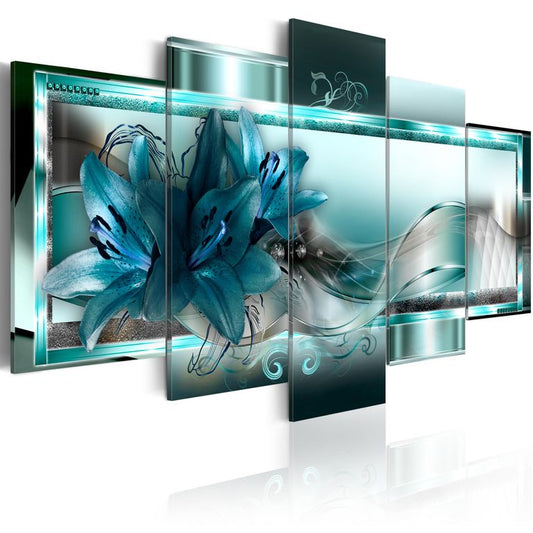 Wandbild - Sky Blue Lilies