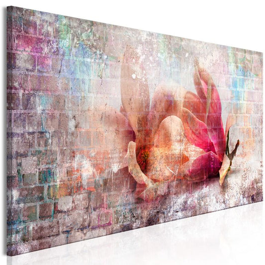 Wandbild - Colourful Magnolias (1 Part) Narrow