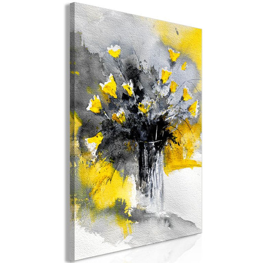 Wandbild - Bouquet of Colours (1 Part) Vertical Yellow