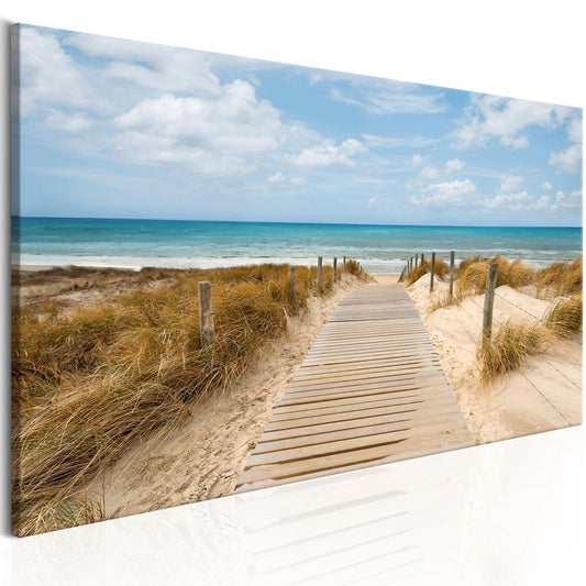 Wandbild - Windiger Strand