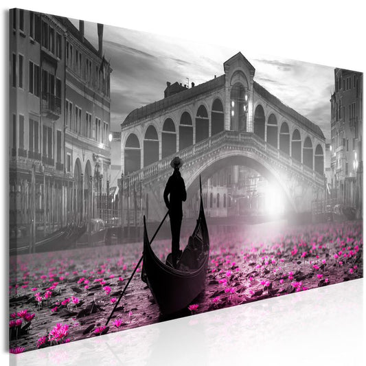 Wandbild - Magic Venice (1 Part) Narrow Grey