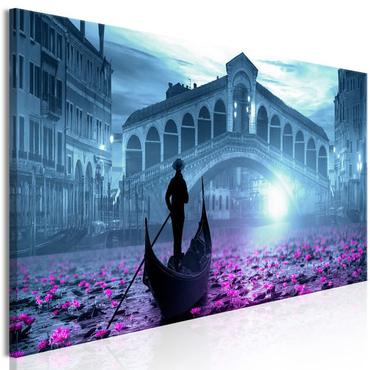 Wandbild - Magic Venice (1 Part) Narrow Blue