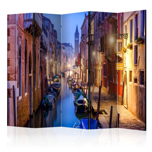 5-teiliges Paravent - Evening in Venice II [Room Dividers] 225x172 cm