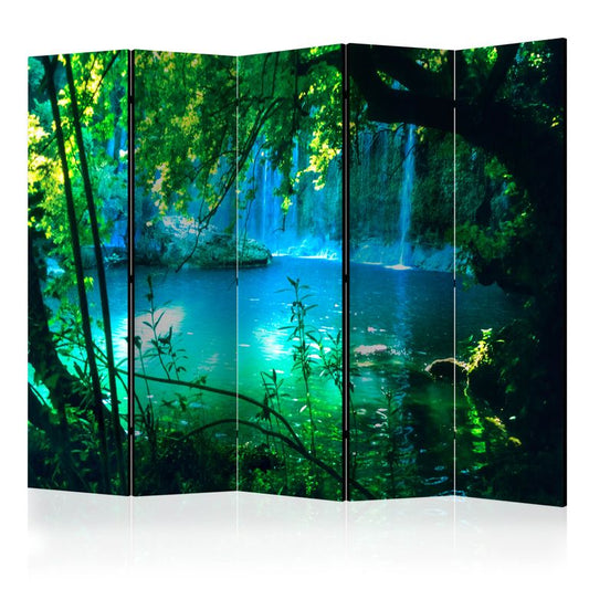 5-teiliges Paravent - Kursunlu Waterfalls II [Room Dividers] 225x172 cm