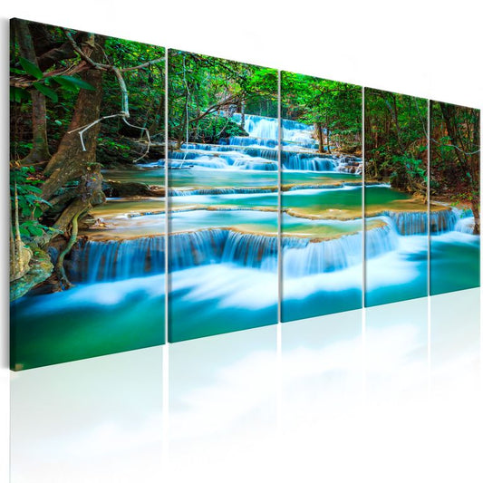 Wandbild - Sapphire Waterfalls I