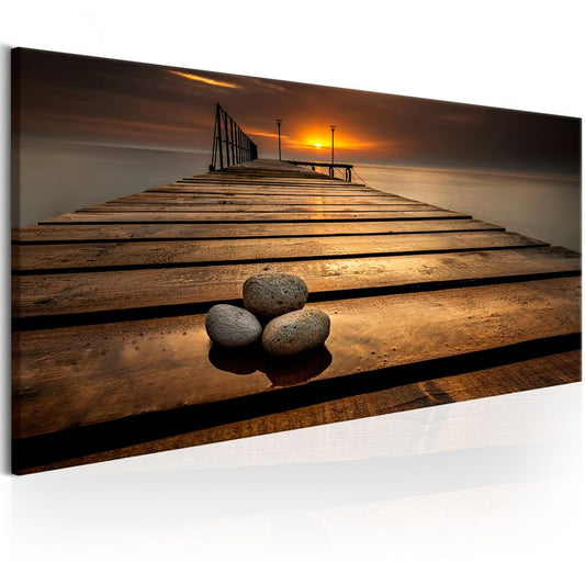 Wandbild - Stones on the Pier