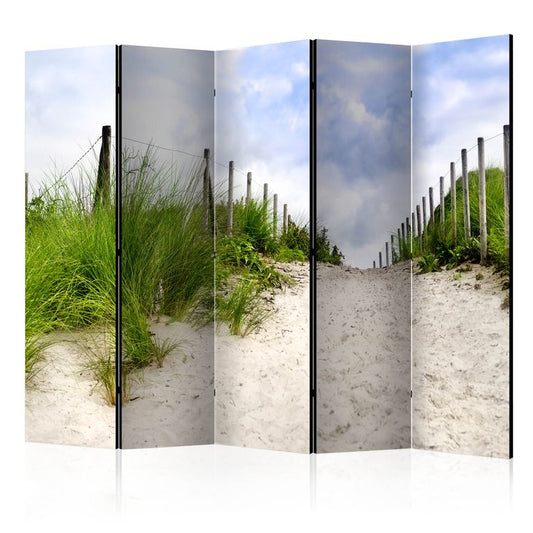 5-teiliges Paravent - Path to the Sea II [Room Dividers] 225x172 cm