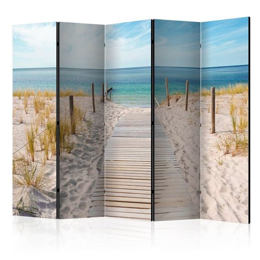 5-teiliges Paravent - Holiday at the Seaside II [Room Dividers] 225x172 cm