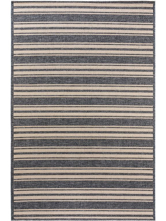 In- & Outdoor Teppich River Beige / Blau