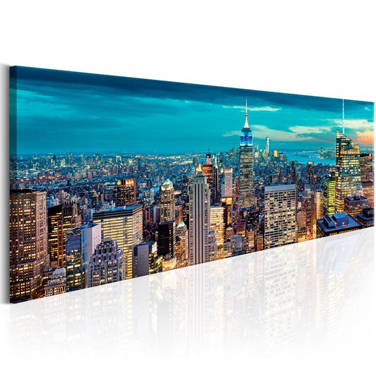 Wandbild - Blue Metropolis