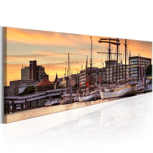 Wandbild - Port in Hamburg