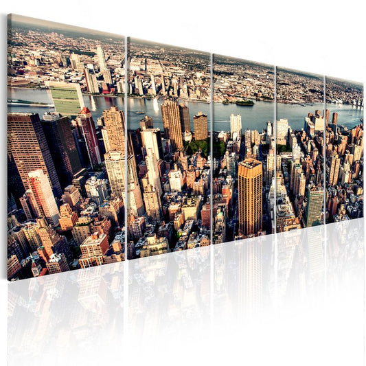 Wandbild - Flight over New York