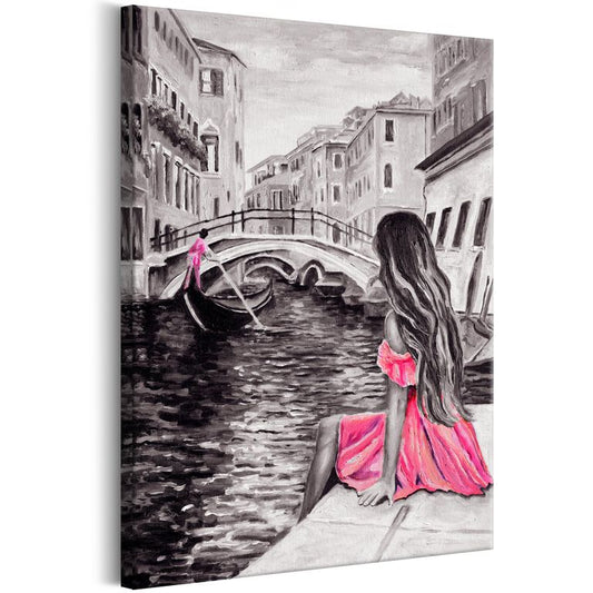 Wandbild - Woman in Venice (1 Part) Vertical