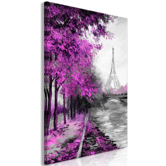 Wandbild - Paris Channel (1 Part) Vertical Pink