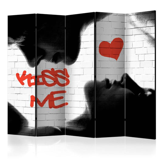 5-teiliges Paravent - Kiss me II [Room Dividers]