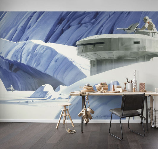 Vlies Fototapete - Star Wars Classic RMQ Hoth Echo Base - Größe 500 x 250 cm