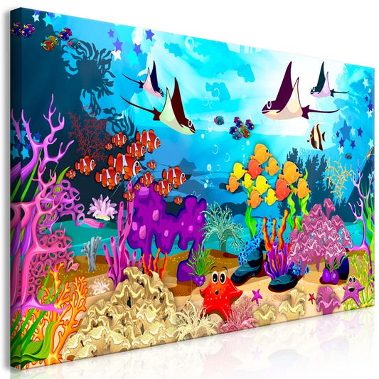 Wandbild - Underwater Fun (1 Part) Wide