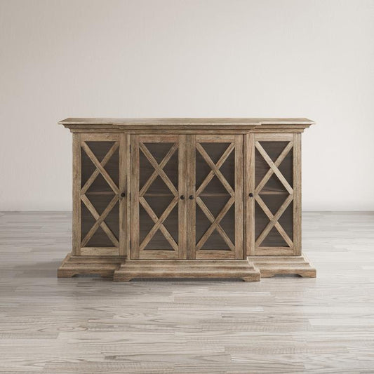 Avola Massivholz Sideboard 178 cm Landhausstil Akazie Braun