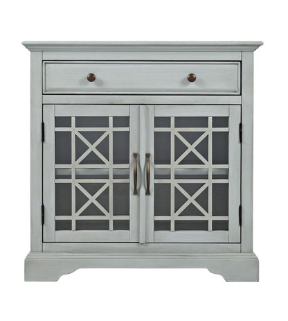 Avola Massivholz Sideboard Shabby-Chic Akazie Mint