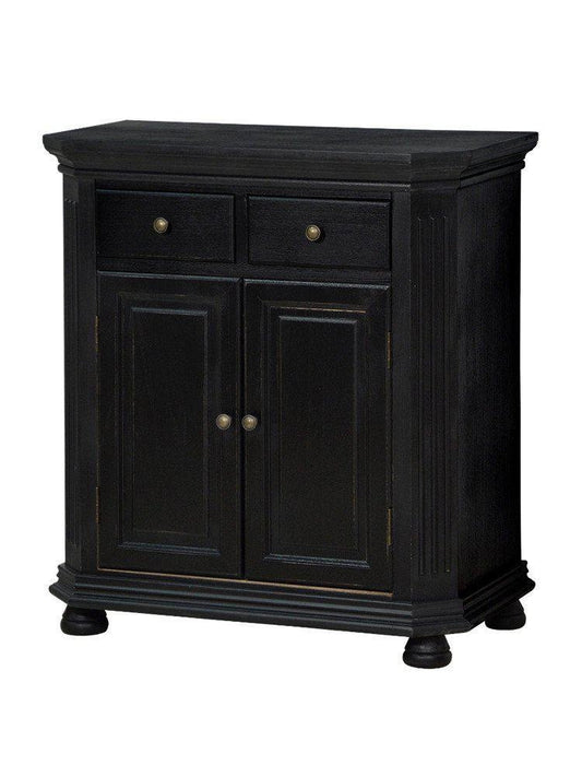 Cesena Massivholz Sideboard Paulownia Schwarz