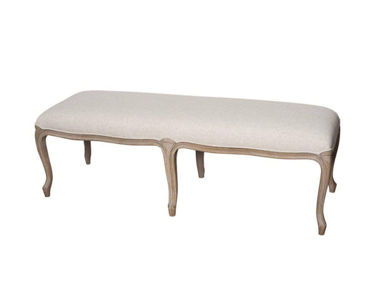 Venezia Massivholz Sitzbank Birke Beige