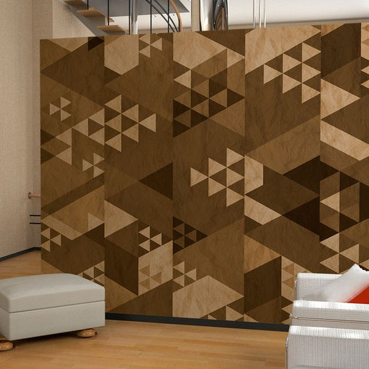 Fototapete - Brown patchwork