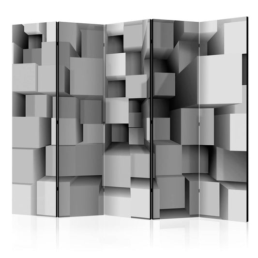 5-teiliges Paravent - Geometric Puzzle II [Room Dividers] 225x172 cm