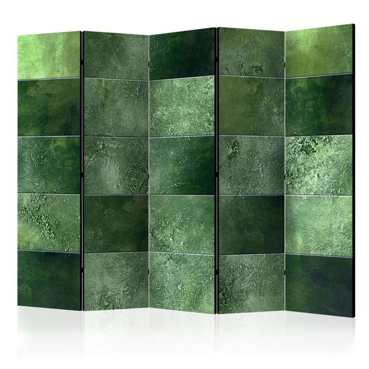 5-teiliges Paravent - Green Puzzle II [Room Dividers] 225x172 cm