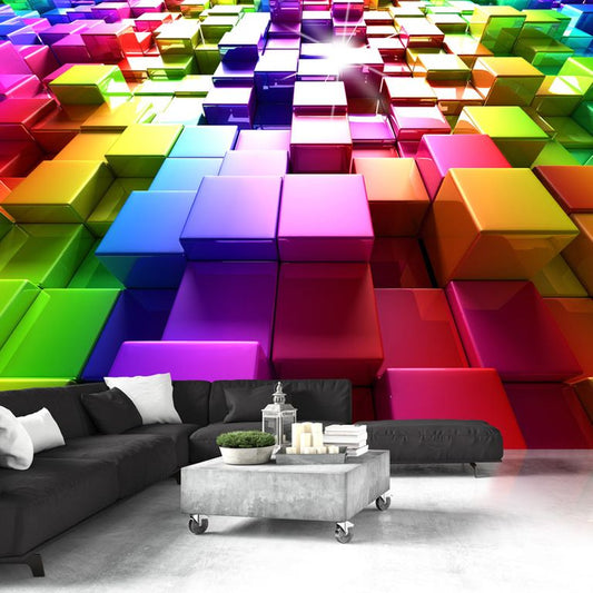 Fototapete - Colored Cubes