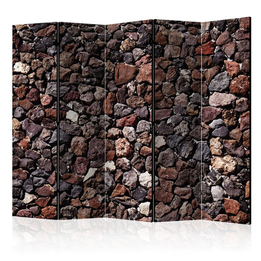 5-teiliges Paravent - Stony Castle II [Room Dividers] 225x172 cm