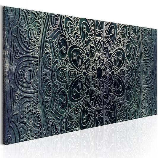 Wandbild - Mandala: Malachite Calm