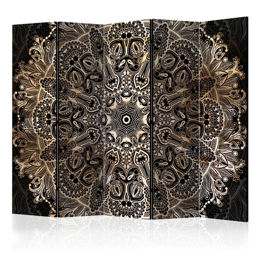 5-teiliges Paravent - Exotic Finesse II [Room Dividers] 225x172 cm