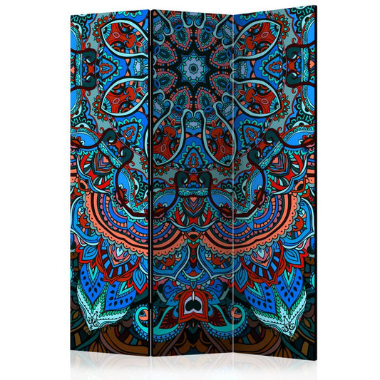 3-teiliges Paravent - Blue Fantasy [Room Dividers] 135x172 cm