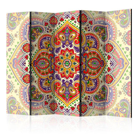 5-teiliges Paravent - Unusual Exoticism II [Room Dividers] 225x172 cm