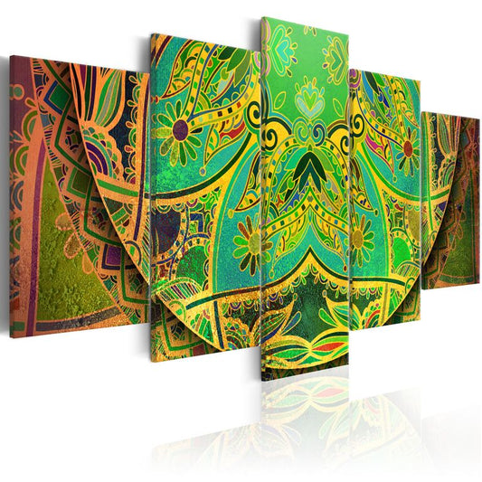 Wandbild - Mandala: Green Energy