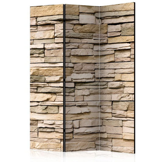 3-teiliges Paravent - Decorative Stone [Room Dividers] 135x172 cm