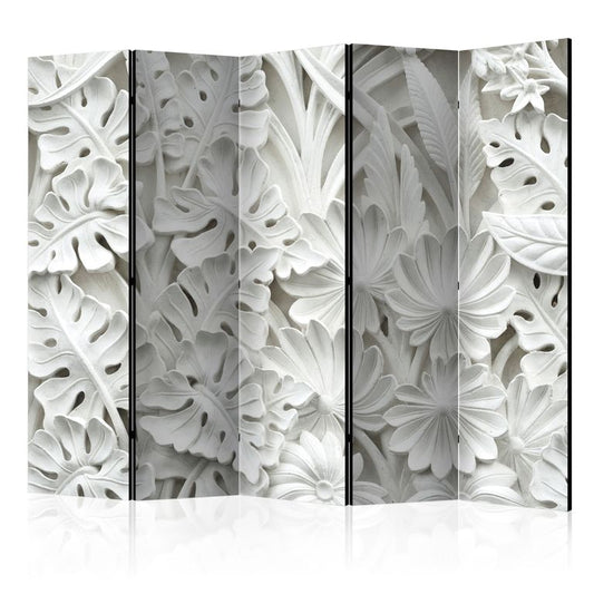 5-teiliges Paravent - Alabaster Garden II [Room Dividers] 225x172 cm