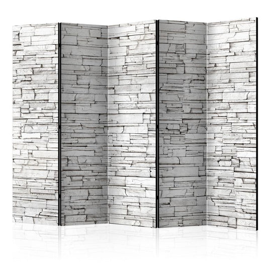 5-teiliges Paravent - White Spell II [Room Dividers] 225x172 cm