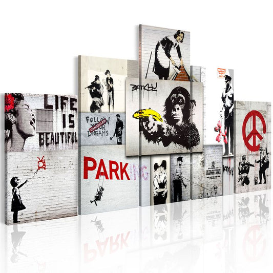 Wandbild - Street Crimes: Banksy Art