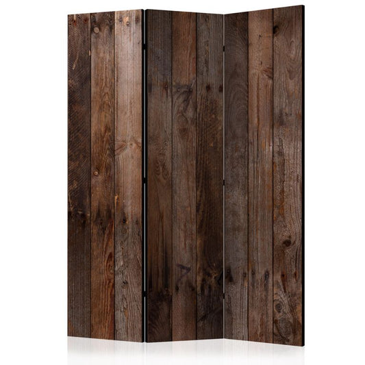 3-teiliges Paravent - Wooden Hut [Room Dividers] 135x172 cm