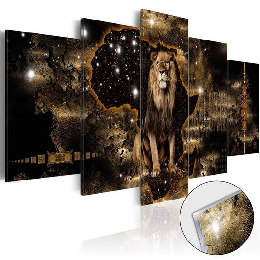 Acrylglasbild - Golden Lion [Glass]