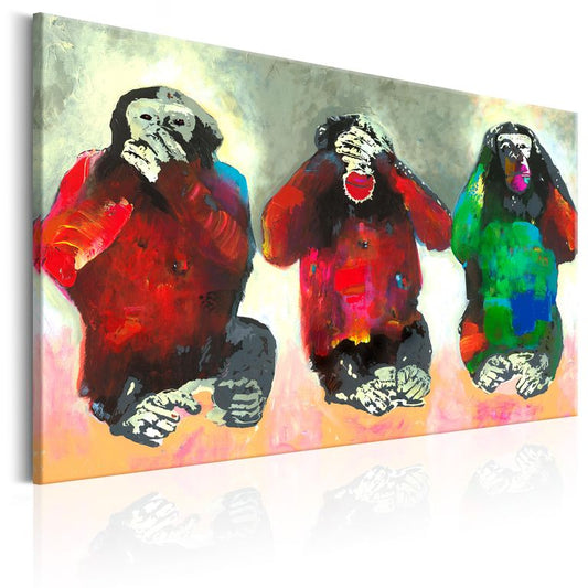 Wandbild - Three Wise Monkeys