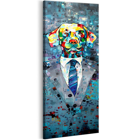 Wandbild - Dog in a Suit