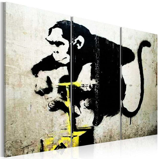 Wandbild - Monkey TNT Detonator by Banksy